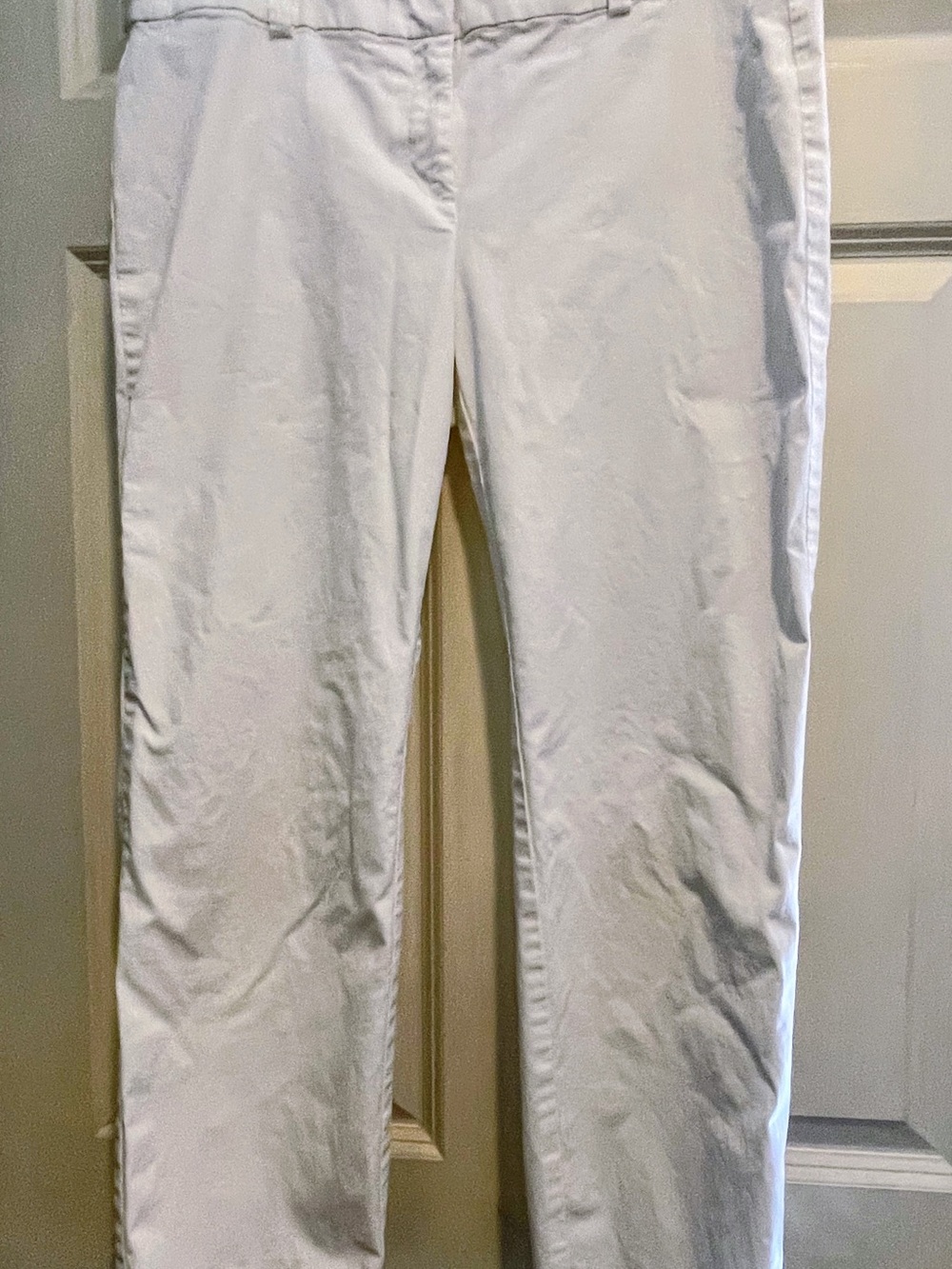 ANN TAYLOR women’s  White Stretch Chino Pants